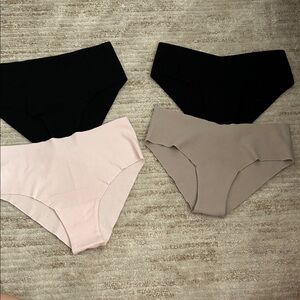 Aerie Women’s Cotton Seamless Panties - Black, Pink, Tan